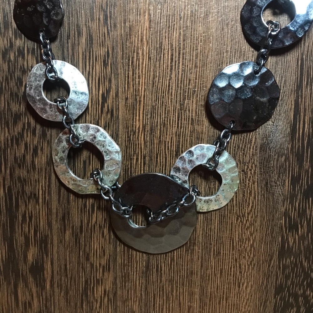 Laura Ashley Hammered Circles necklace